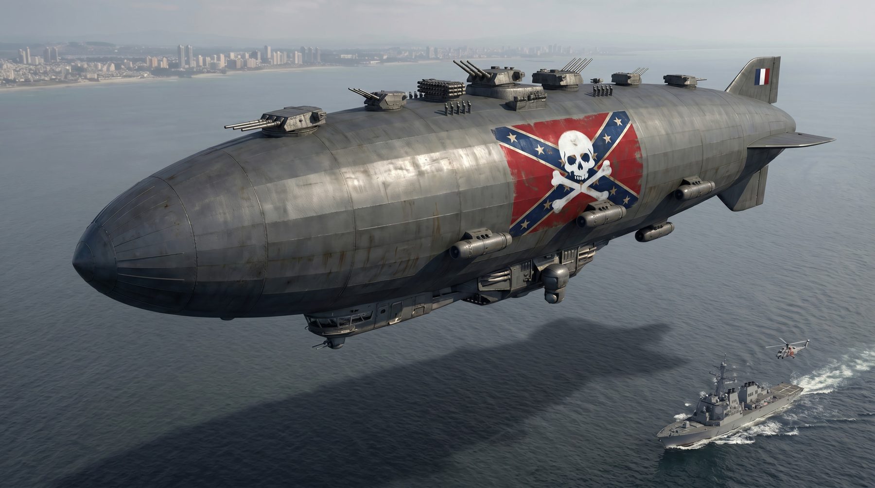 Zeppelin de guerre des Pirates Confédérés